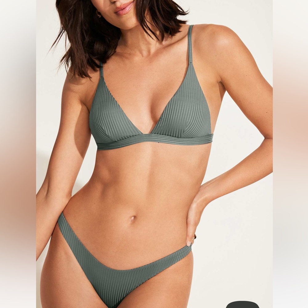 Moss Bikini - Sea Green EcoRib